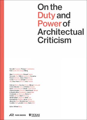 Tallinna Tehnikakõrgkool - On the duty and power of architectural criticism - raamatu kaanefoto