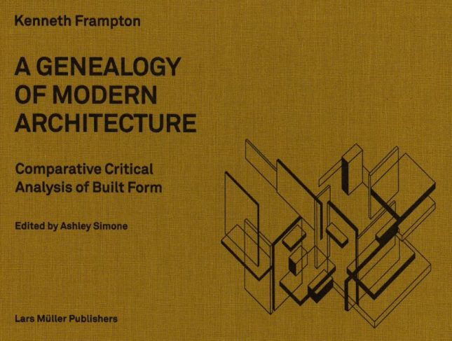 Tallinna Tehnikakõrgkool – Kenneth Frampton A genealogy of modern architecture – raamatu kaanefoto